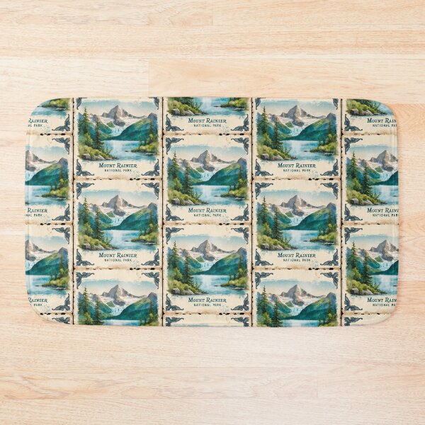 Item preview, Mount Rainier National Park Postcard Vintage Retro Travel designed and sold by TravelPostcardGems.
