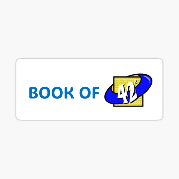 42 Stories Anthology Book of 42² logo Sticker