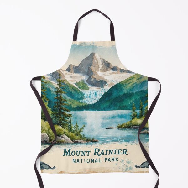 Item preview, Mount Rainier National Park Postcard Vintage Retro Travel designed and sold by TravelPostcardGems.
