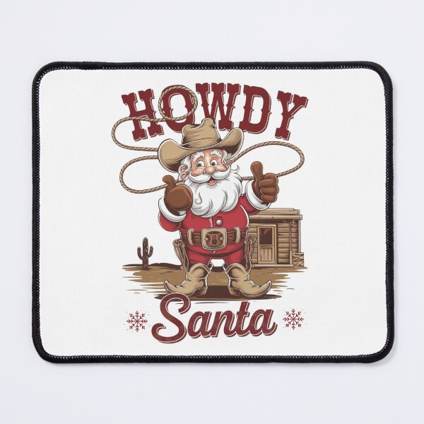 Item preview, Howdy Santa Cowboy Christmas Design for Festive Fun designed and sold by BunBuntheDog-.