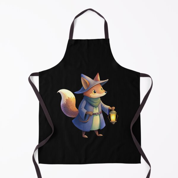Item preview, Fox in Witch Costume Holding a Lantern designed and sold by Itsheartshop.