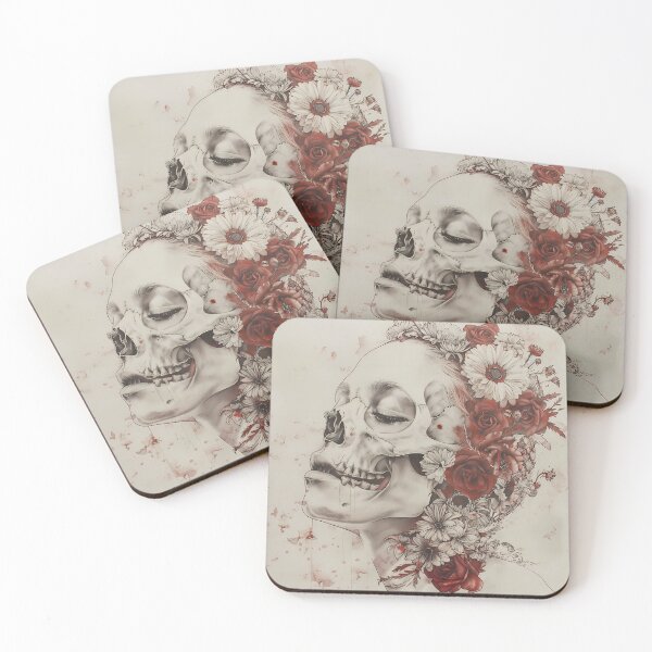 Item preview, Floral skull Calavera style designed and sold by LaylaOz.
