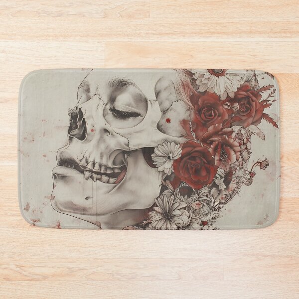 Item preview, Floral skull Calavera style designed and sold by LaylaOz.