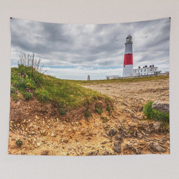 Item preview, Portland Bill Lighthouse And Dramatic Clouds, Dorset, England designed and sold by Paul Thompson Photography.