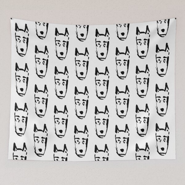 Item preview, Worried Black Dog designed and sold by MagentaTwilight.