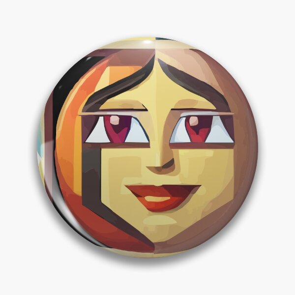 Item preview, cubist emoji designed and sold by Andre Faubert.