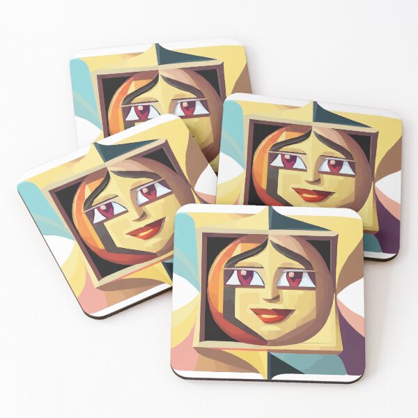 Item preview, cubist emoji designed and sold by Andre Faubert.