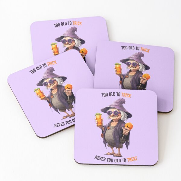 Item preview, Old woman halloween trick or treat funny designed and sold by By Nayla.
