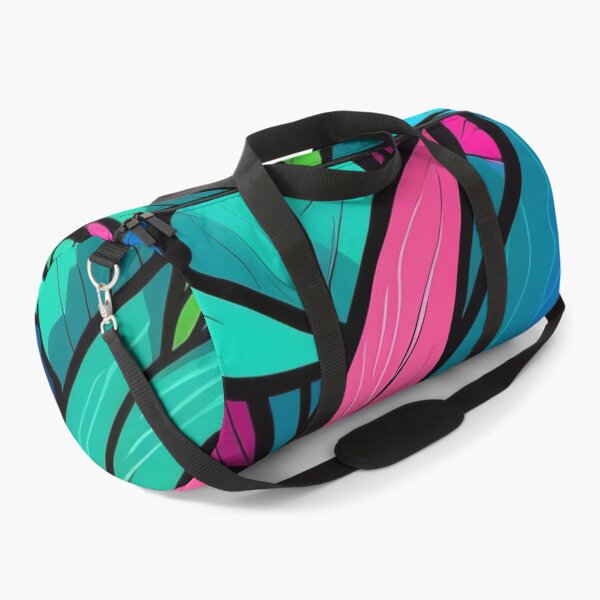 Item preview, Vivid Tropical Foliage with Bold Pink Hues designed and sold by ArtComixHaven.