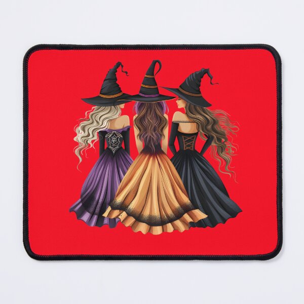 Item preview, Three Witches Casting a Spell Colorful Halloween Design designed and sold by styleonestaa.