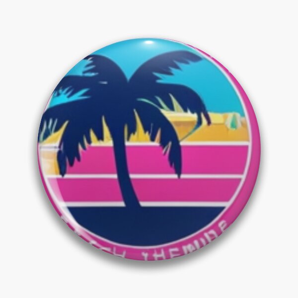 Item preview, Retro Palm Beach Vibes Sunset Logo designed and sold by Fly-with-my.