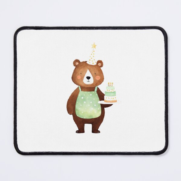 Item preview, Cute bear with a cake designed and sold by Victoria Riabov.