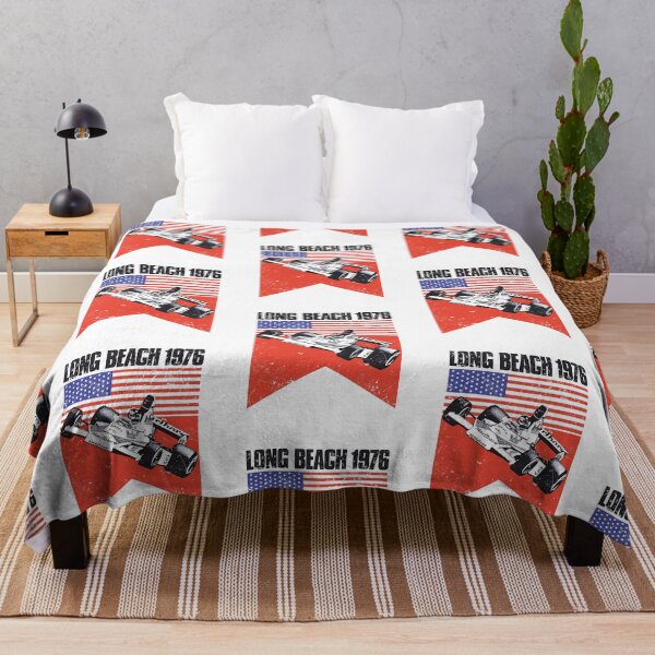 Item preview, Long Beach Grand Prix 1976 - vintage worn print designed and sold by retropetrol.