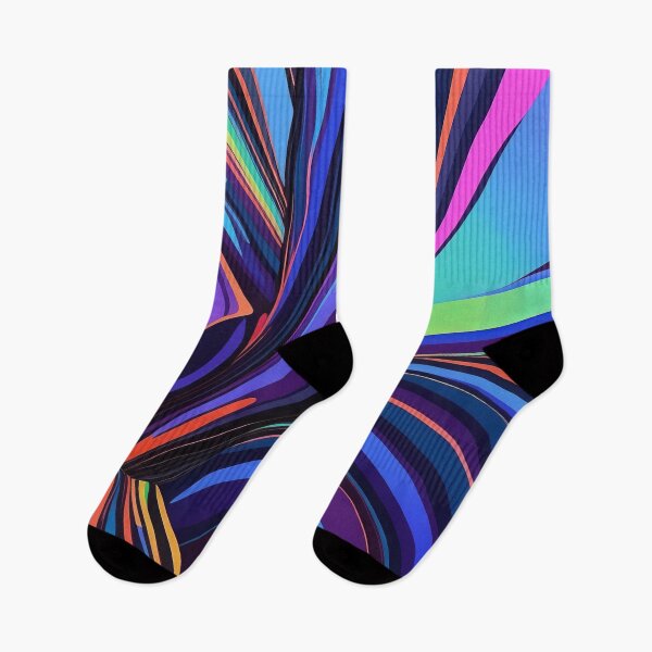 Item preview, Vibrant Waves of Colourful Abstract Flow Design designed and sold by ArtComixHaven.