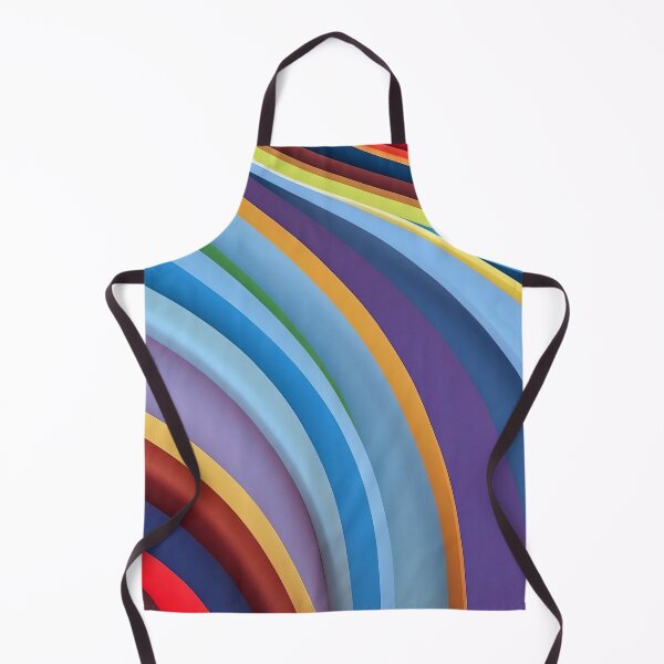 Item preview, Curved Waves of Vibrant Colours in Motion designed and sold by ArtComixHaven.