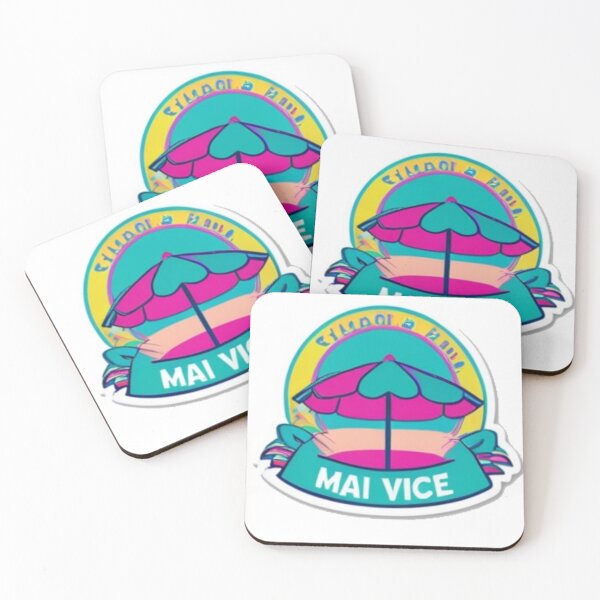 Item preview, Vibrant Tropical May Vice Beach Logo designed and sold by Fly-with-my.