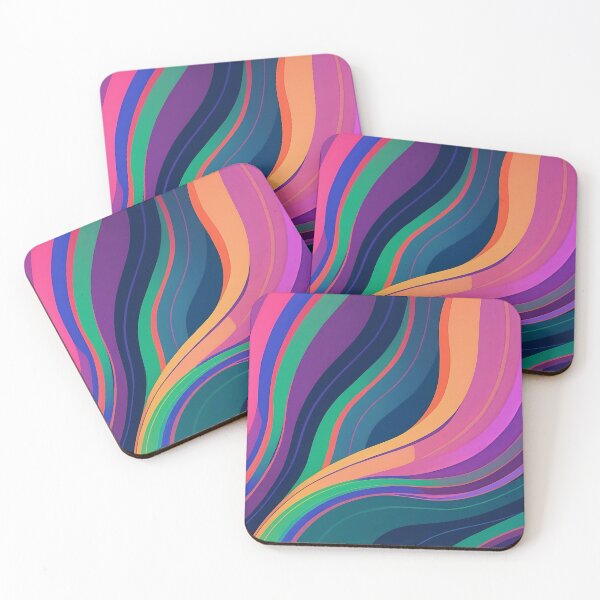 Item preview, Vibrant Curves Flowing Across a Dynamic Canvas designed and sold by ArtComixHaven.