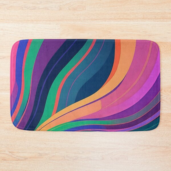 Item preview, Vibrant Curves Flowing Across a Dynamic Canvas designed and sold by ArtComixHaven.