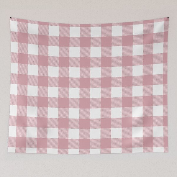 Item preview, Tartan, Big Square,  Pink and white designed and sold by Alex  Blud.