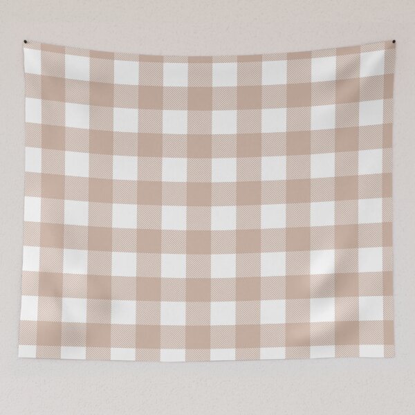 Item preview, Tartan, Big Square, beige and white designed and sold by Alex  Blud.
