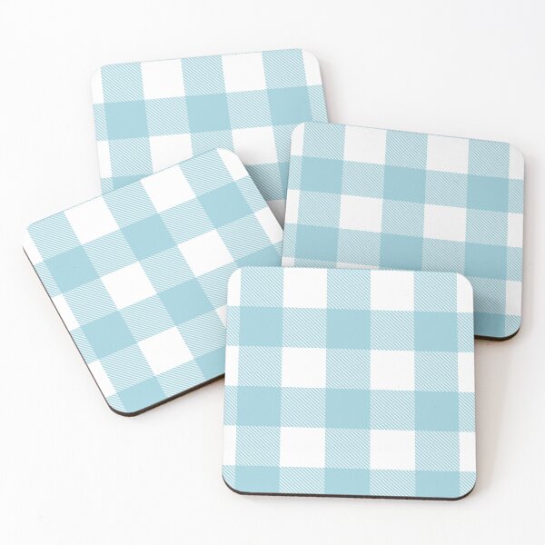 Item preview, Tartan, Big Square, cyan and white designed and sold by Alex  Blud.