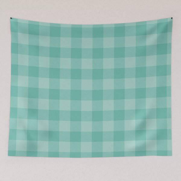 Item preview, Tartan, Big Square, dark turquoise and turquoise designed and sold by Alex  Blud.