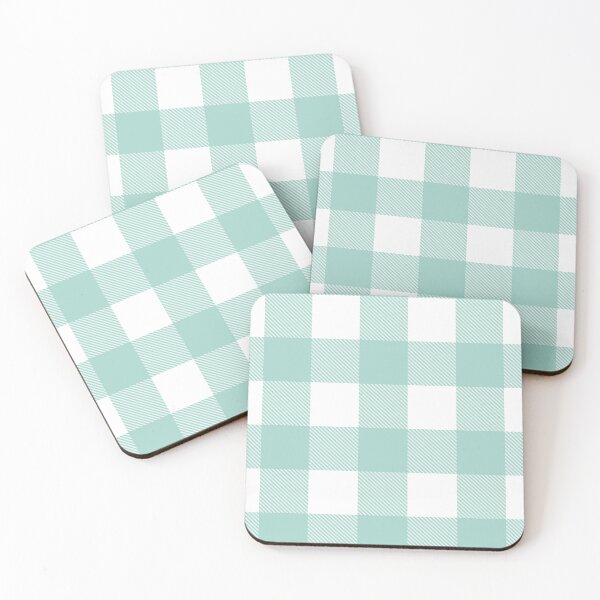Item preview, Tartan, Big Square, turquoise and white designed and sold by Alex  Blud.