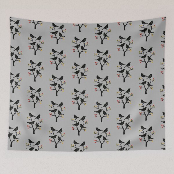 Item preview, Four Calling Birds Retro Mid-Century Cut-Out 7 designed and sold by taiche.