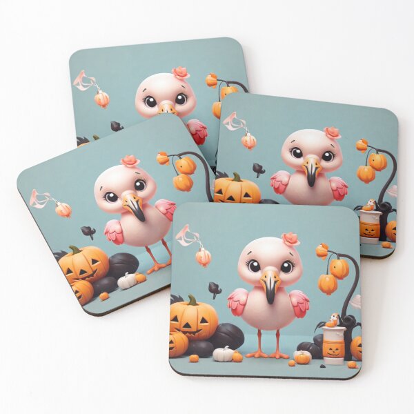 Item preview, Flamingo Halloween Vibes designed and sold by NeatThingLover.