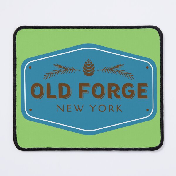 Item preview, Old Forge New York rustic patch - blue designed and sold by YonderAndBeyond.