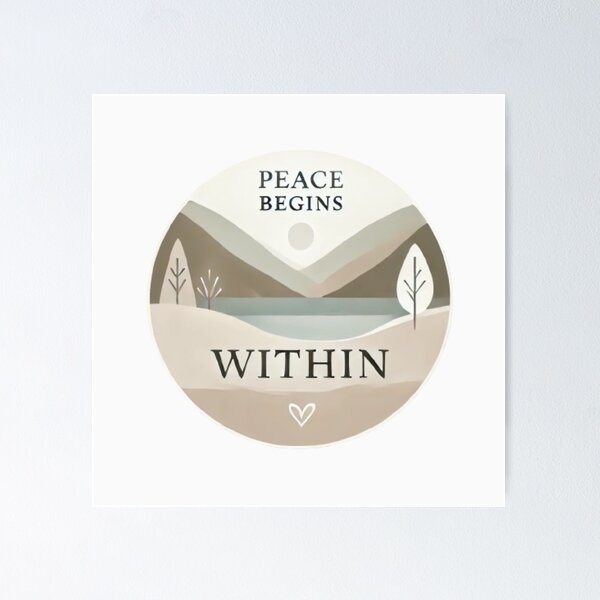Item preview, Peace Begins Within designed and sold by WildVista.