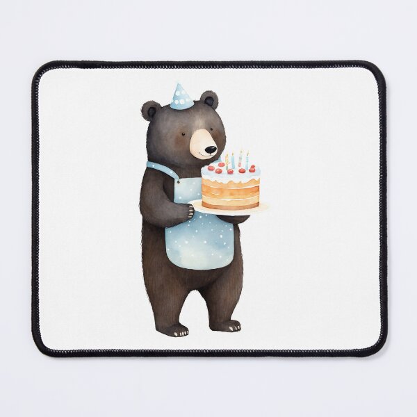Item preview, Cute bear with a cake designed and sold by Victoria Riabov.