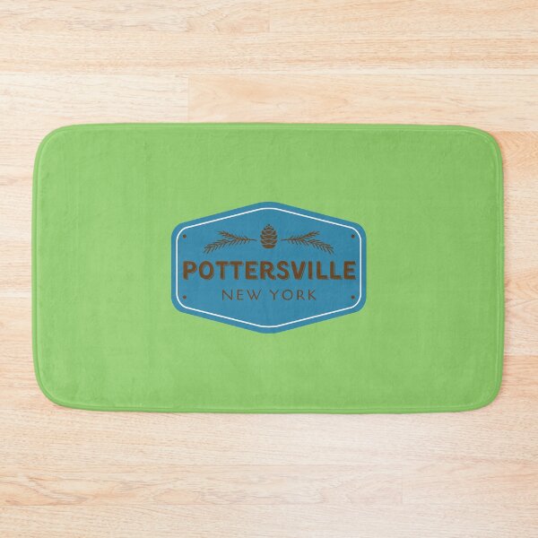 Artikelvorschau, Rustikaler Aufnäher Pottersville New York - blau entworfen und verkauft von YonderAndBeyond.