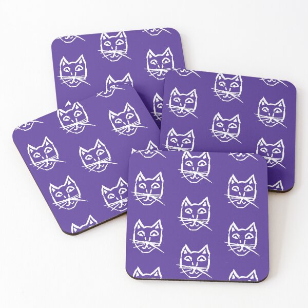 Item preview, Purple Background Cat designed and sold by MagentaTwilight.