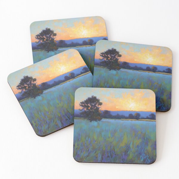 Item preview, Blue field at dawn designed and sold by MoodyFrames.