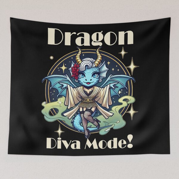 Item preview, Dragon Diva Mode by LaLi Designs | Quirky Fantasy Art designed and sold by LaLi-Designs.