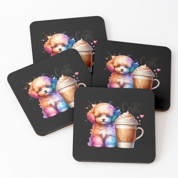 Item preview, Caffeine Companion: 'I Need Coffee' Pet Design for Apparel & Accessories designed and sold by artedigital99.