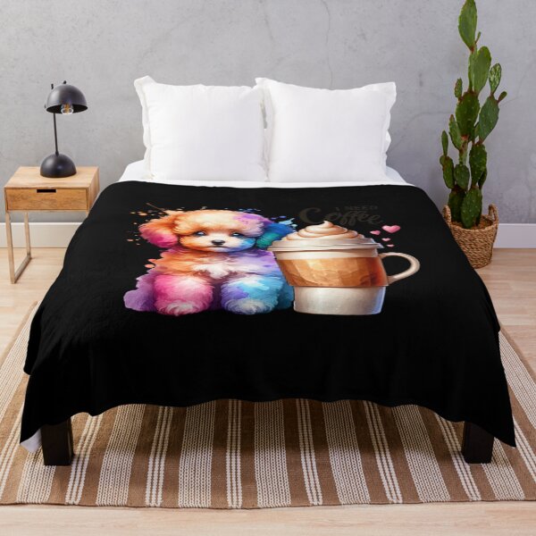 Item preview, Caffeine Companion: 'I Need Coffee' Pet Design for Apparel & Accessories designed and sold by artedigital99.