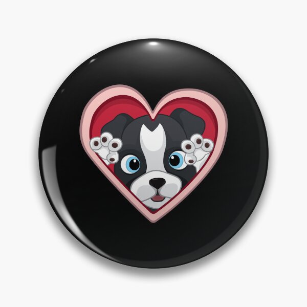 Item preview, Puppy Inside the Heart designed and sold by Black-WhiteFUN.