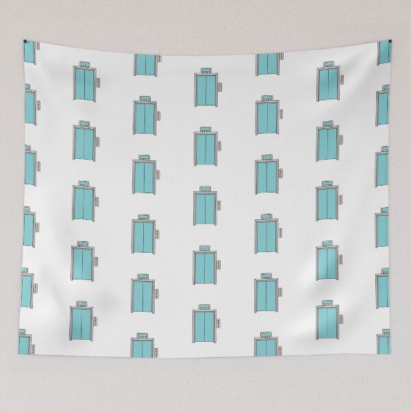 Item preview, Doodle of a glass elevator with buttons designed and sold by rasagamastore.