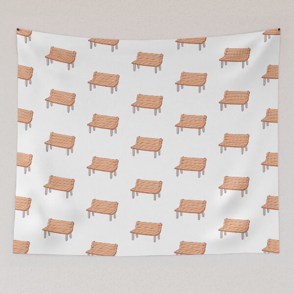 Item preview, wooden bench with slats and screws designed and sold by rasagamastore.