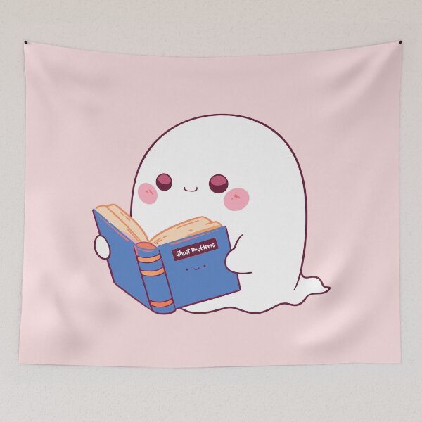 Item preview, Cute Bookish Ghost designed and sold by RetroPrints.