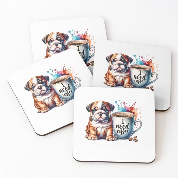 Item preview, Pet Lover's 'I Need Coffee' Design – Perfect for Apparel & Accessories designed and sold by artedigital99.