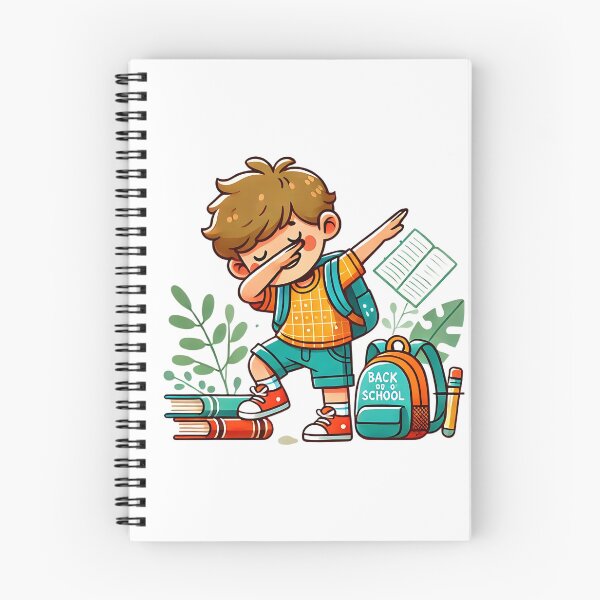 Item preview, Dabbing Back to School Boy Illustration designed and sold by ManeeStore.
