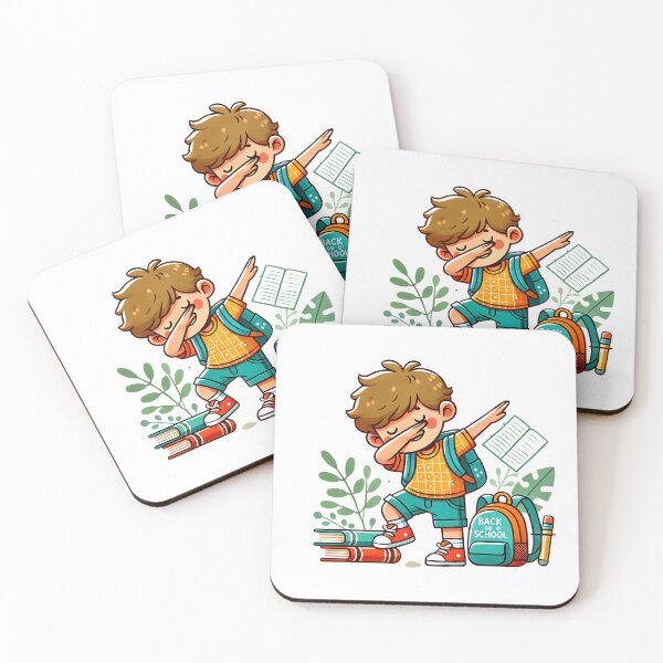 Item preview, Dabbing Back to School Boy Illustration designed and sold by ManeeStore.
