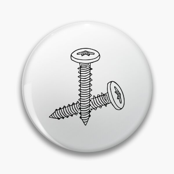 Item preview, Doodle of galvanized screws designed and sold by rasagamastore.