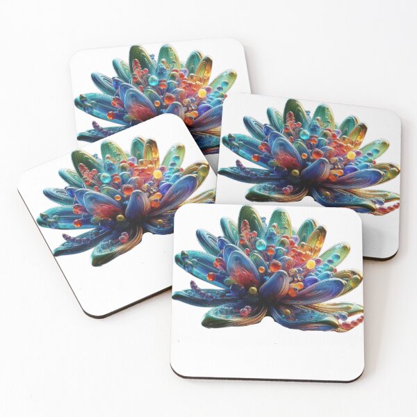 Item preview, colored glass Alien flower designed and sold by Expressions-Sel.