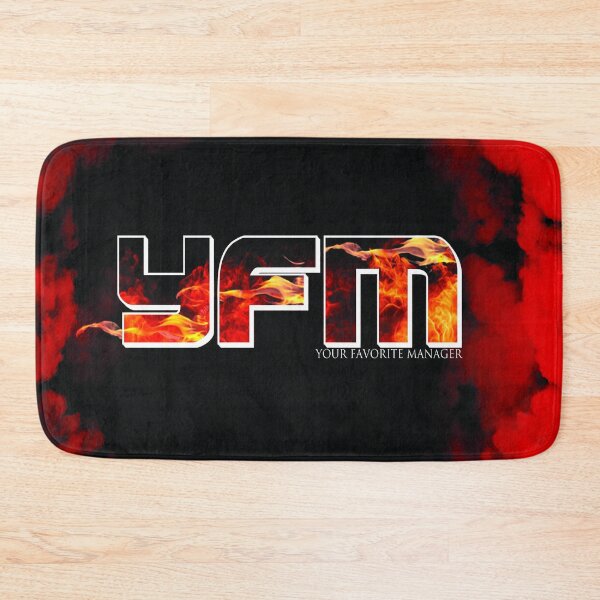 Item preview, Fiery Y.F.M Logo with Bold Red Smoke designed and sold by YFMMediaNetwork.