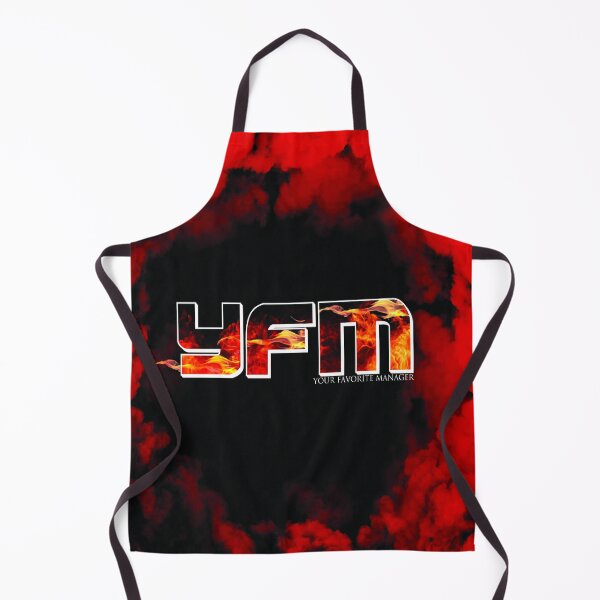Aperçu de l'œuvre Logo Y.F.M enflammé avec fumée rouge audacieuse créée et vendue par YFMMediaNetwork.