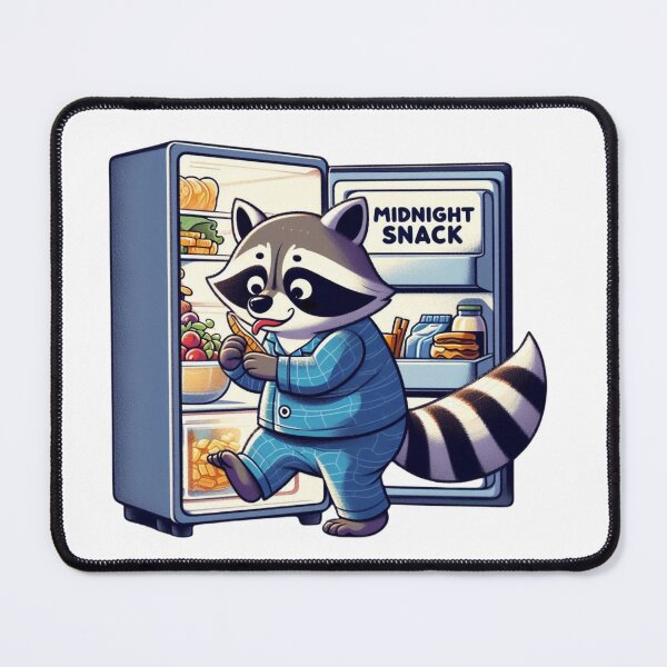 Item preview, SIMPLY RACCOON MIDNIGHT SNACK designed and sold by cami gallo.